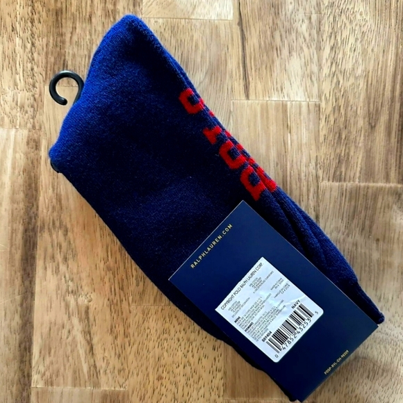 NWT Men's Ralph Lauren Polo Logo Crew Socks - Picture 4 of 6